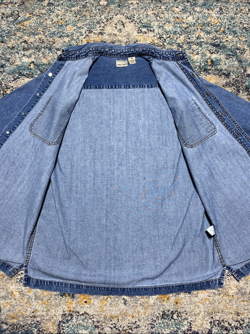 Levi's Red Tab Denim Button-Down Shirt Size S - Picture 15 of 15